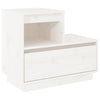 Stella Homewares Bedside Cabinets 2 pcs White 60x34x51 cm Solid Wood Pine
