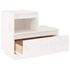 Stella Homewares Bedside Cabinets 2 pcs White 60x34x51 cm Solid Wood Pine