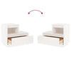 Stella Homewares Bedside Cabinets 2 pcs White 60x34x51 cm Solid Wood Pine