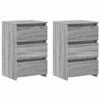 Stella Homewares Bed Cabinets 2 pcs  Grey Sonoma 40x35x62.5 cm Engineered Wood
