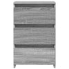 Stella Homewares Bed Cabinets 2 pcs  Grey Sonoma 40x35x62.5 cm Engineered Wood