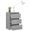 Stella Homewares Bed Cabinets 2 pcs  Grey Sonoma 40x35x62.5 cm Engineered Wood