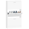 Stella Homewares Shoe Cabinet White 59x17x108 cm Engineered Wood