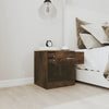 Stella Homewares Bedside Cabinets 2 pcs with Drawer Smoked Oak