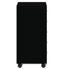 Stella Homewares Drawer Cabinet with Castors Black Engineered Wood