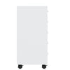 Stella Homewares Drawer Cabinet with Castors High Gloss White Engineered Wood