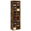 Stella Homewares Shoe Cabinet Smoked Oak 54x34x183 cm Engineered Wood