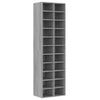 Stella Homewares Shoe Cabinet Grey Sonoma 54x34x183 cm Engineered Wood