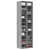Stella Homewares Shoe Cabinet Grey Sonoma 54x34x183 cm Engineered Wood