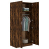 Stella Homewares Wardrobe Smoked Oak 80x52x180 cm Engineered Wood
