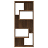 Stella Homewares Book Cabinet Brown Oak 67x24x161 cm Engineered Wood