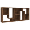 Stella Homewares Book Cabinet Brown Oak 67x24x161 cm Engineered Wood