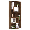 Stella Homewares Book Cabinet Brown Oak 67x24x161 cm Engineered Wood