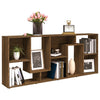 Stella Homewares Book Cabinet Brown Oak 67x24x161 cm Engineered Wood