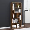 Stella Homewares Book Cabinet Brown Oak 67x24x161 cm Engineered Wood