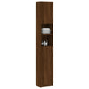 Stella Homewares Bathroom Cabinet Brown Oak 32x25.5x190 cm Engineered Wood