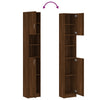 Stella Homewares Bathroom Cabinet Brown Oak 32x25.5x190 cm Engineered Wood