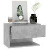 Stella Homewares Wall-mounted Bedside Cabinet Concrete Grey