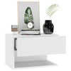 Stella Homewares Wall-mounted Bedside Cabinets 2 pcs High Gloss White