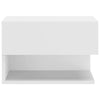 Stella Homewares Wall-mounted Bedside Cabinets 2 pcs High Gloss White