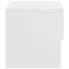 Stella Homewares Wall-mounted Bedside Cabinets 2 pcs High Gloss White