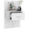 Stella Homewares Wall-mounted Bedside Cabinets 2 pcs White