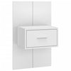 Stella Homewares Wall-mounted Bedside Cabinets 2 pcs White