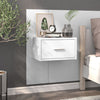 Stella Homewares Wall-mounted Bedside Cabinets 2 pcs High Gloss White