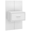 Stella Homewares Wall-mounted Bedside Cabinets 2 pcs High Gloss White
