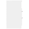 Stella Homewares Bedside Cabinets 2 pcs White Engineered Wood