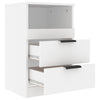 Stella Homewares Bedside Cabinets 2 pcs White Engineered Wood
