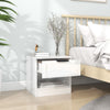 Stella Homewares Bedside Cabinets 2 pcs High Gloss White Engineered Wood