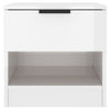 Stella Homewares Bedside Cabinets 2 pcs High Gloss White Engineered Wood