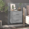 Stella Homewares Wall-mounted Bedside Cabinets 2 pcs Grey Sonoma