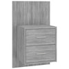 Stella Homewares Wall-mounted Bedside Cabinets 2 pcs Grey Sonoma