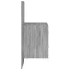 Stella Homewares Wall-mounted Bedside Cabinets 2 pcs Grey Sonoma