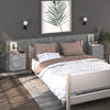 Stella Homewares Wall-mounted Bedside Cabinets 2 pcs Grey Sonoma