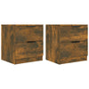 Stella Homewares Bedside Cabinets 2 pcs Smoked Oak Engineered Wood