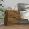 Stella Homewares Bedside Cabinets 2 pcs Smoked Oak Engineered Wood