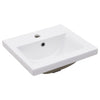 Stella Homewares Bathroom Washbasin Frame with Built-in Basin White Iron