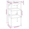 Stella Homewares Bathroom Washbasin Frame with Built-in Basin White Iron