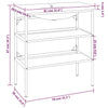 Stella Homewares Bathroom Washbasin Frame with Built-in Basin White Iron