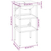 Stella Homewares Bathroom Washbasin Frame with Built-in Basin Black Iron