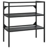 Stella Homewares Bathroom Washbasin Frame with Built-in Basin Black Iron