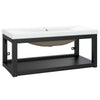 Stella Homewares Bathroom Washbasin Frame with Built-in Basin Black Iron