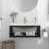 Stella Homewares Bathroom Washbasin Frame with Built-in Basin Black Iron