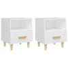 Stella Homewares Bedside Cabinets 2 pcs White 40x35x47 cm