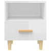 Stella Homewares Bedside Cabinets 2 pcs High Gloss White 40x35x47 cm
