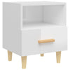 Stella Homewares Bedside Cabinets 2 pcs High Gloss White 40x35x47 cm