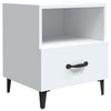 Stella Homewares Bedside Cabinets 2 pcs White Engineered Wood